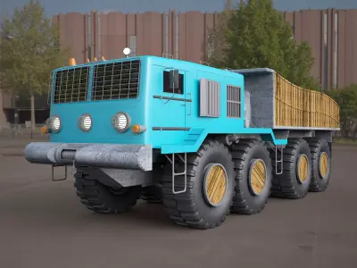 MA3-537 truck 3D model 3D model