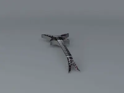 Nightmare guitar Free 3D model