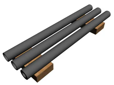 1-1 4in Pipe 3D model