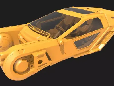 K Spinner - Blade Runner 2049 Fan Art 3D model