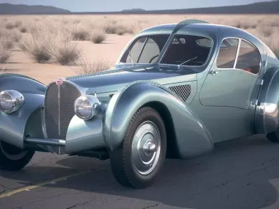 Bugatti Type 57SC Atlantic 1938 DesertStudio 3D model