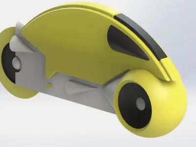 lightcycle from tron 3D model