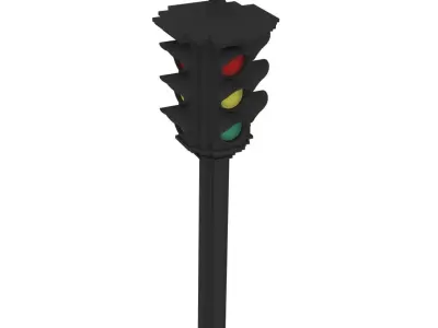traffic light 3D model