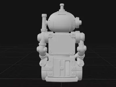 Industrial Robot Sculpture 3D print model