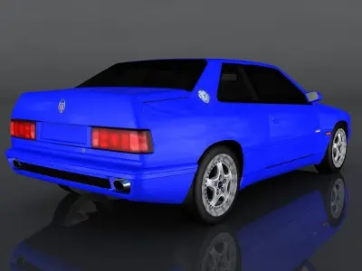 Maserati Ghibli Cup Low-poly 3D model