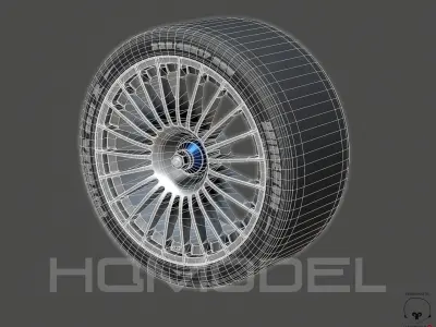 Generic Tire Standard PBR Low-poly 3D model