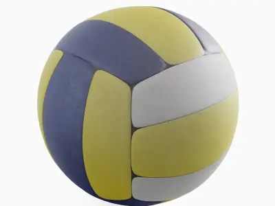  Volleyball Ball 03 Low-poly 3D model