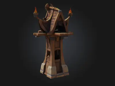 Watchtower Blaze  Beacon of Fire Sentinel of the Skies 3D model