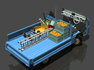 Orchard harvest car 3D model