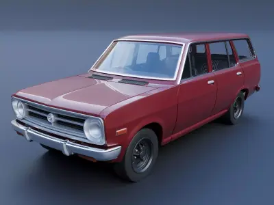 Datsun 1200 Wagon 1972 3D print model