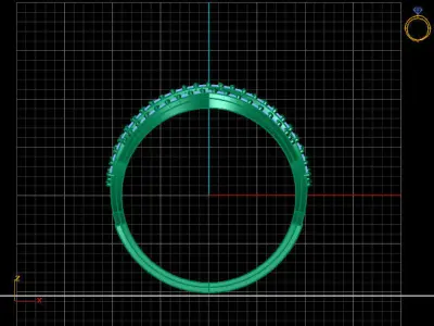 Women Ring 3DM Womens Ring 3d models 3D print model 3D print model 44