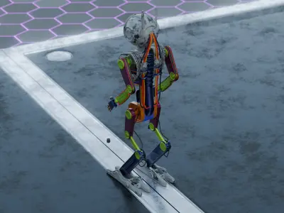 Robot Frank QBT 3D model