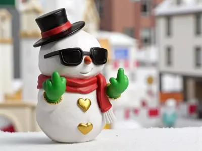 rebel snowman 3D print model