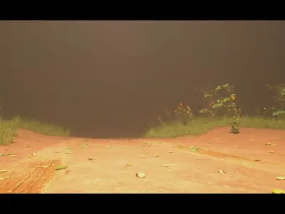 Dark Forest Secret House Night Shadow Low-poly 3D model