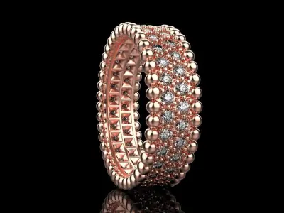 milgrain wedding  ring model 901 3D print model