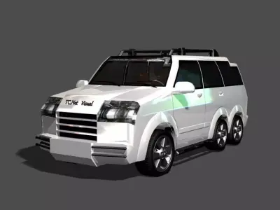 TC New Model Car 02 Low-poly 3D model