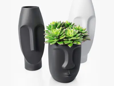 Decor set vase  3D model
