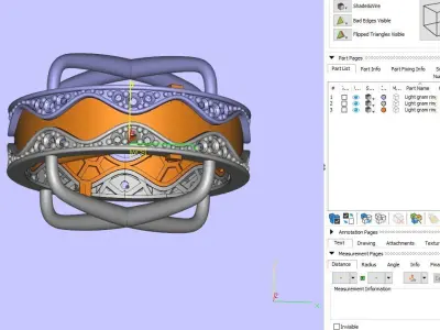 Women Wedding Engagement Ring 76 3D print model
