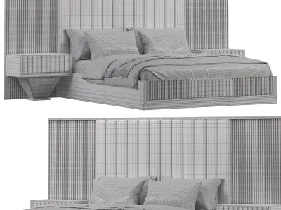 Valentin Metal Bed By Luxury Collection 3D model