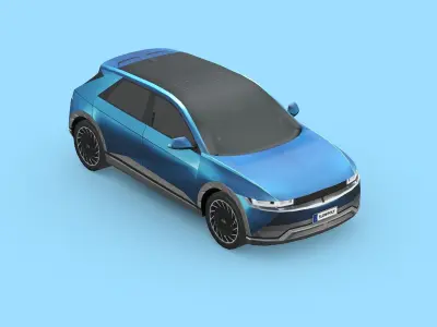 Hyundai IONIQ 5 Low-poly 3D model