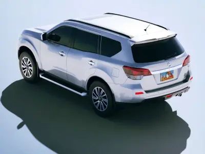 Nissan Terra 2020 Low-poly 3D model
