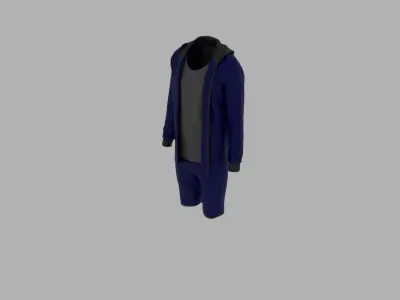 Sport Suit Low-poly 3D model