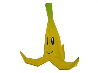 MarioBros Banana Low-poly 3D model
