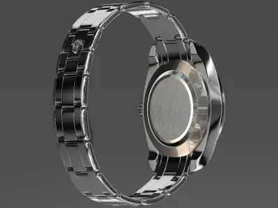 Rolex Oyster Perpetual Pearlmaster 39 Sapphire Low-poly 3D model