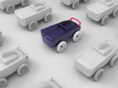 AURA car toy design project model 3D model