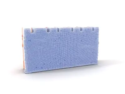 Terracotta Brick Wall model pack Low-poly 3D model