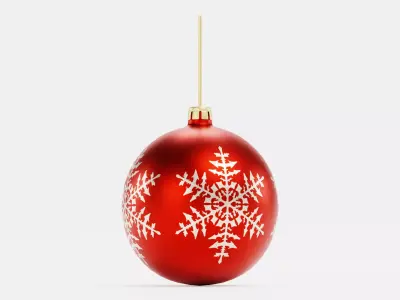 Christmas Ball Ornament V6 Low-poly 3D model