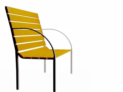 Bench Seat Free low-poly 3D model