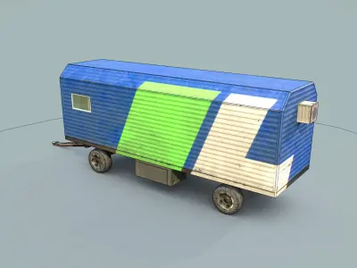 Storeroom 01  Low-poly 3D model