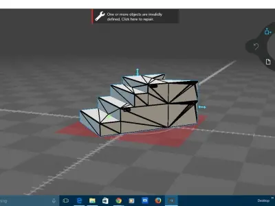 Wrestling Style Steel Steps Free 3D model