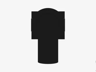 Wall Mixer Tap - Luxury - Sublime Low-poly 3D model