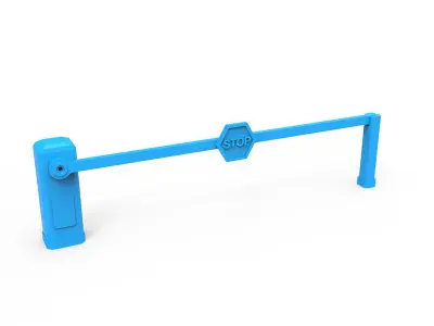 Security Booth Barrier 3D print model
