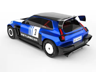 Renault 5 Turbo 3 Rally 3D model