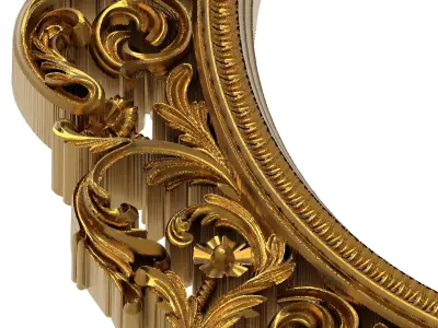 carved frame 3D model 86