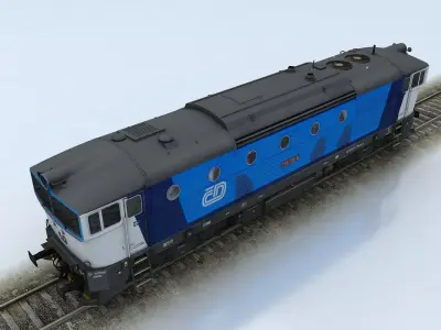 T750 Brejlovec Low-poly 3D model