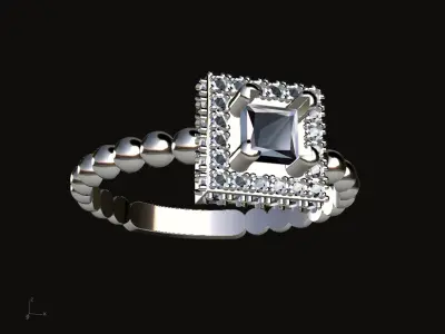 Engagement Ring Free 3D print model