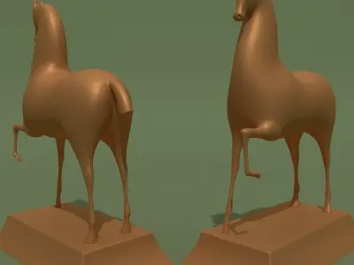 MISC Horse Statuettes Collection 3D model