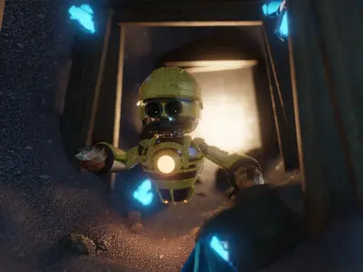 Miner Robot Free 3D model