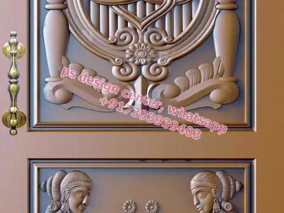 cnc design for doors 3D model