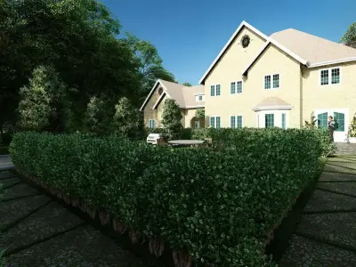 Classical House Design  Low-poly 3D model