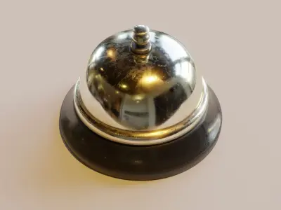 Service Bell Low-poly 3D model