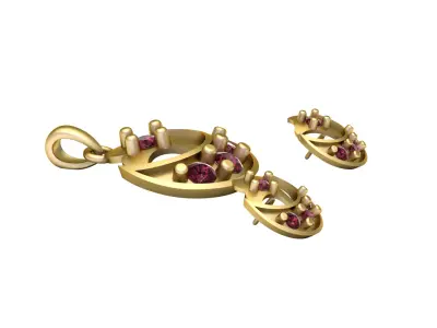 LUXURY LAMINOUS LOCKET SET 3D PRINTABLE MODEL 3D print model