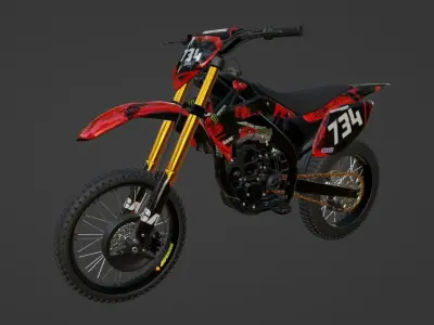 Honda CRF 450 Motocross 3D model