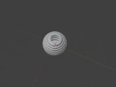 Vaso em formato de bola Free 3D model