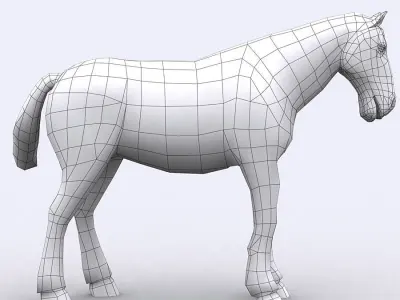 3DRT - Domestic Animals  Low-poly 3D model