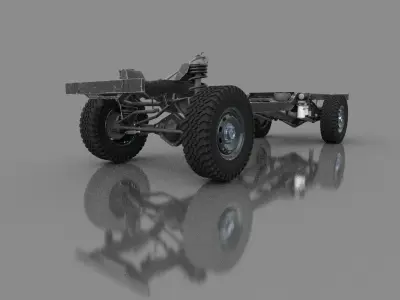 DODGE RAM 4X4 CHASSIS 3D model